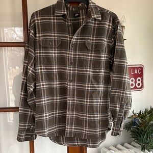 Plaid Button-Up Shirt